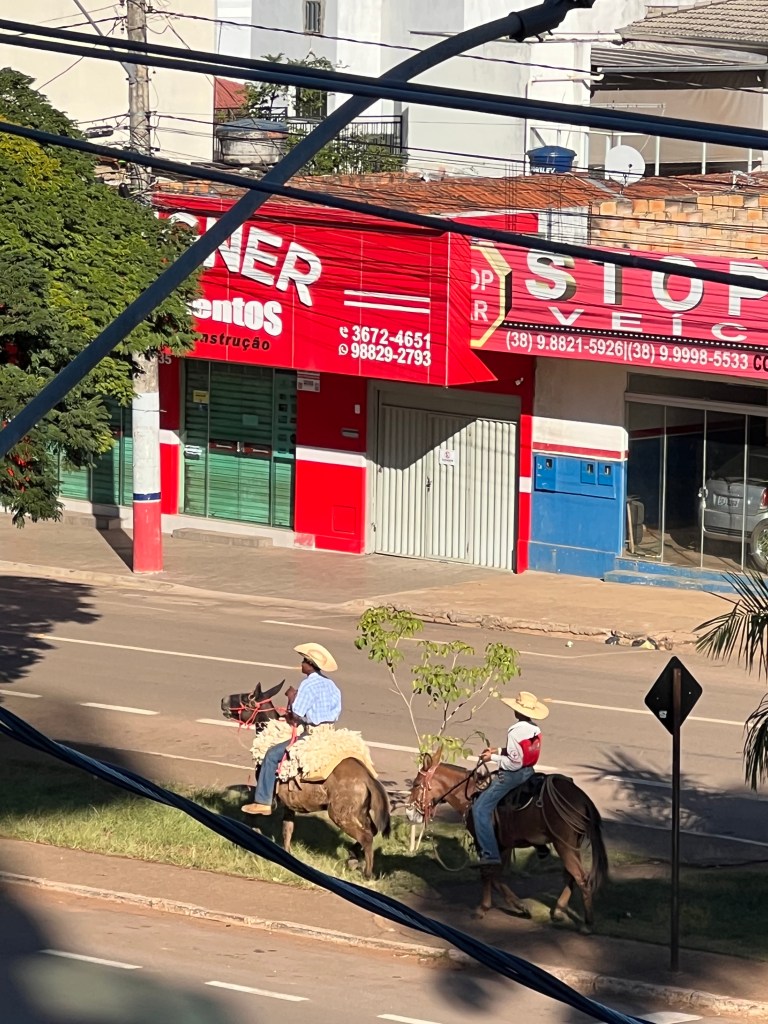 Ranches coming to town on mules.